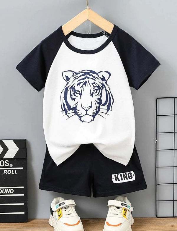 Tiger King Graphic Set White
