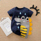 Happy Alligator NB Romper