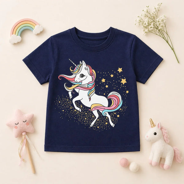 Unicorn In Stars Graphic Tee