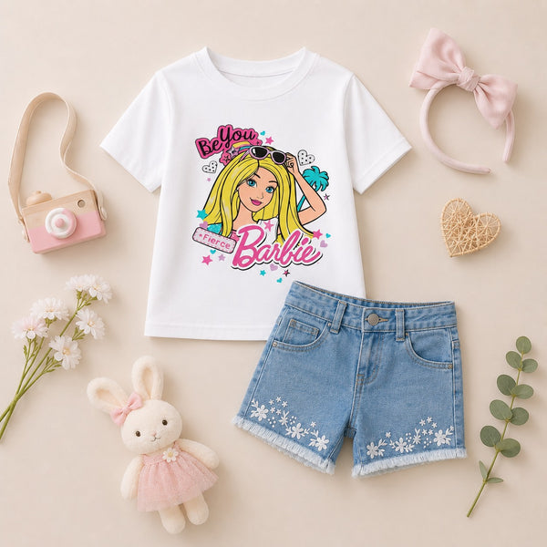 Be You Embroidered Jeans Set