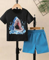 Great Blue Shark Graphic Set