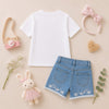 Be You Embroidered Jeans Set