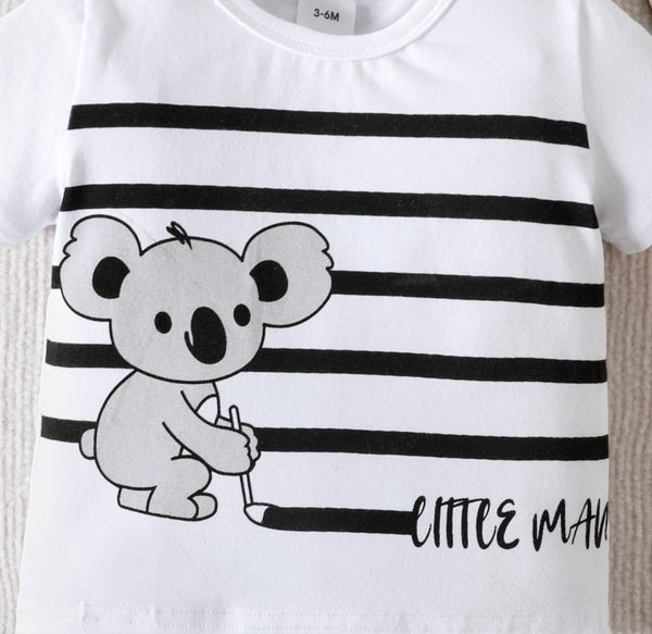 Little Man Koala Graphic Set