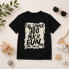 This Summer Too Much Fun Graphic Tee Black