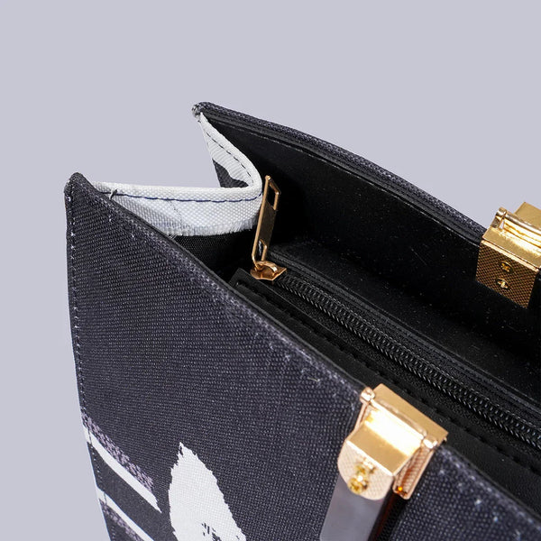 Whinsical Wave | Tote | Black