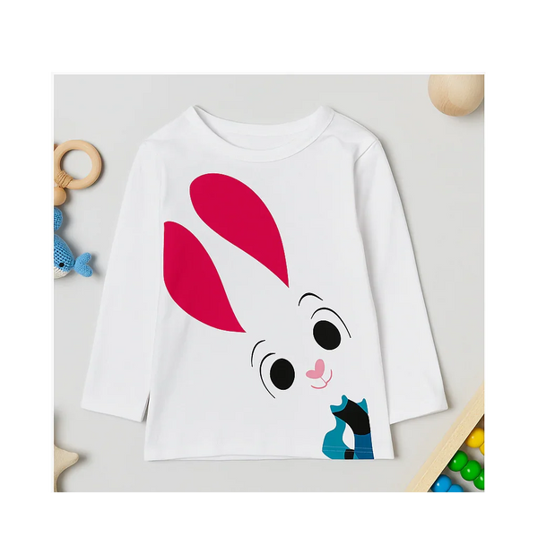 Bunny Graphic Tee (White) FS