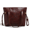 Croco Kraft | Shoulder | Maroon - Bagonia