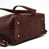 Croco Kraft | Shoulder | Maroon - Bagonia