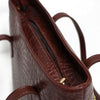 Croco Kraft | Shoulder | Maroon - Bagonia