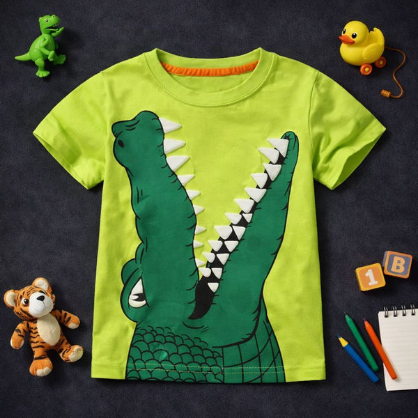 Alligator Graphic Tee Neon