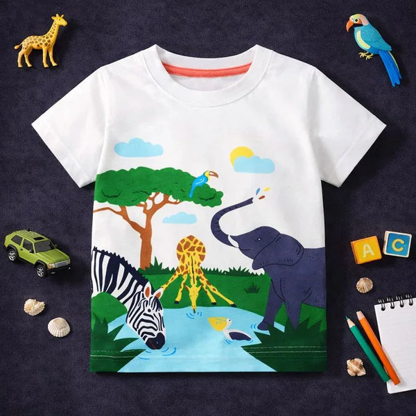 Animals Drinking Water Graphic Tee