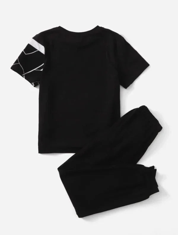 BW Geometric Pattern Tracksuit