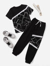 BW Geometric Pattern Tracksuit