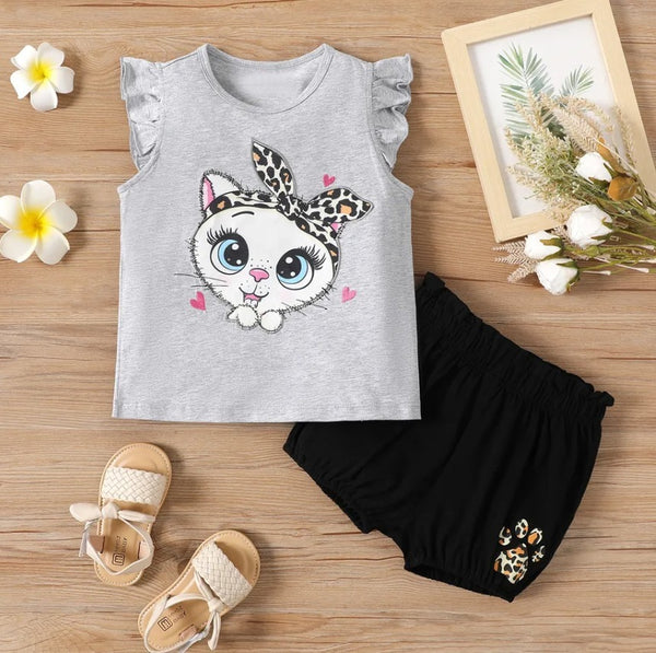 Bandana Cat Tank Graphic Set