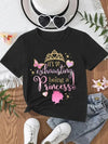 Being A Princess Letter Graphic Tee