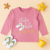 Better In Flip Flops Letter Tee FS