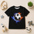 Black Football Graphic Tee