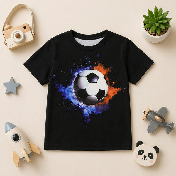 Black Football Graphic Tee