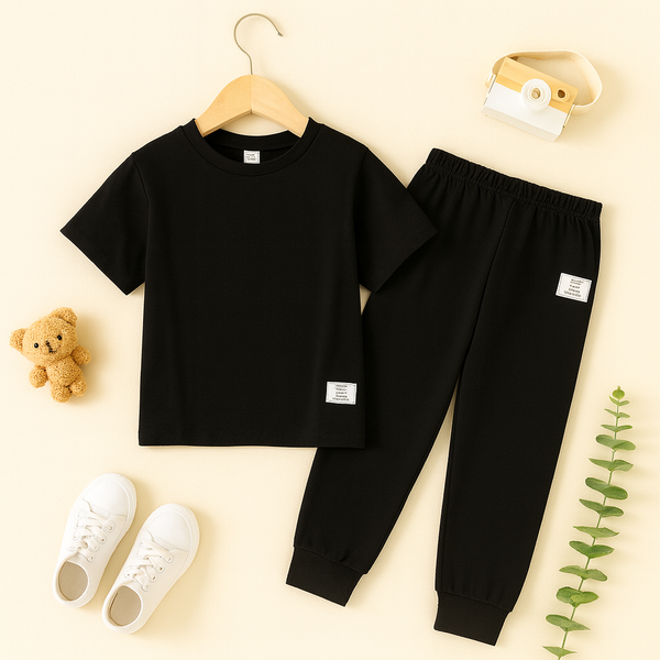 Black Piping Tracksuit (Summer)