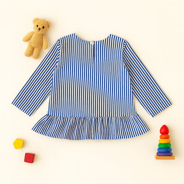 Blue Breeze Peplum Top