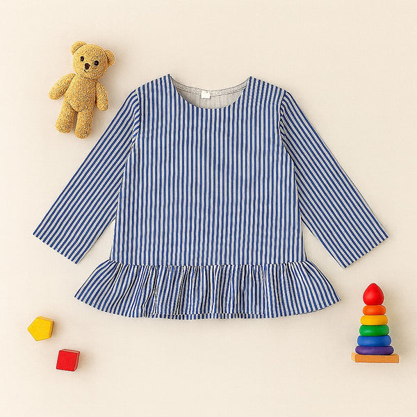 Blue Breeze Peplum Top