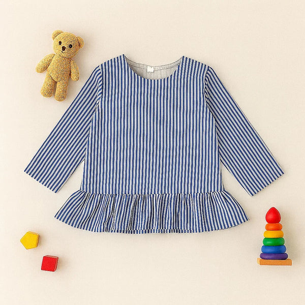 Blue Breeze Peplum Top