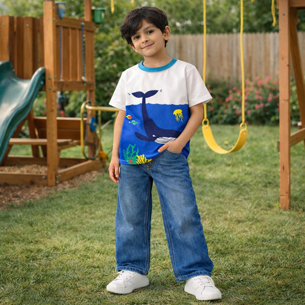 Blue Whale Graphic Tee