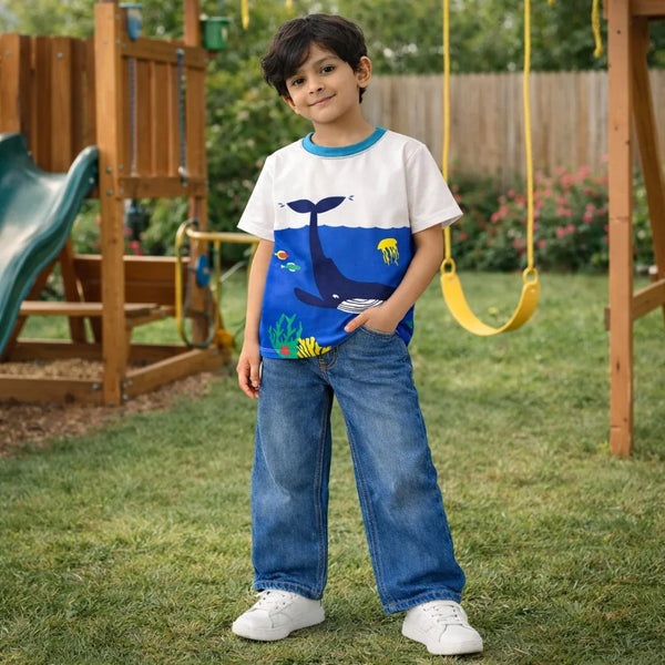 Blue Whale Graphic Tee