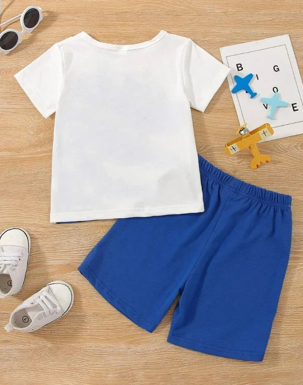 Blue White Dino Set