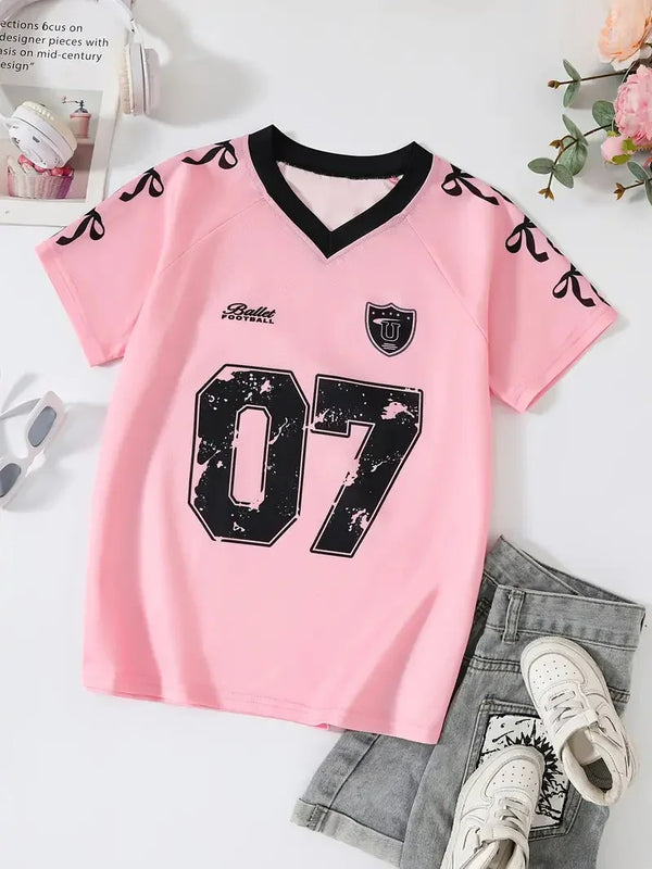Bows 07 Printed Tee (V Neck)