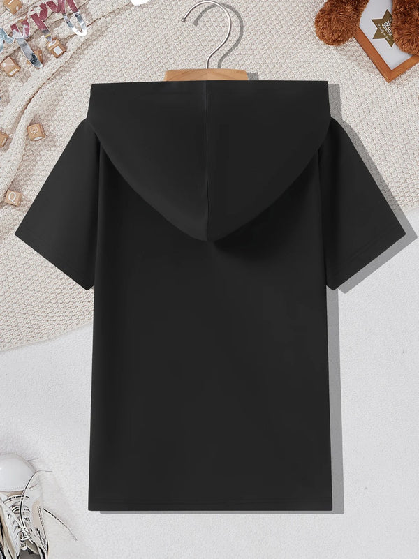 Bronx Boy Letter Hooded Tee