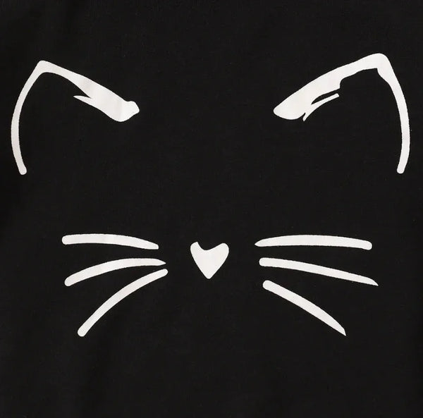 Cat Tracksuit Black
