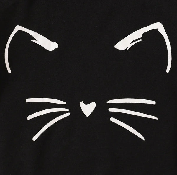 Cat Tracksuit Black Funsies Garments