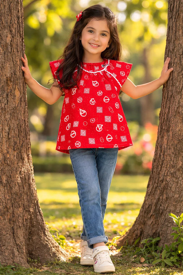 Cherry Pop Printed Top