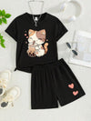 Chocolate Cat Graphic Set