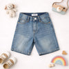 Classic Light Wash Denim Shorts