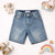 Classic Light Wash Denim Shorts