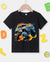 Colorful Flaming MT Graphic Tee (Black)