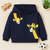 Cool Giraffe Zipper Hoodie