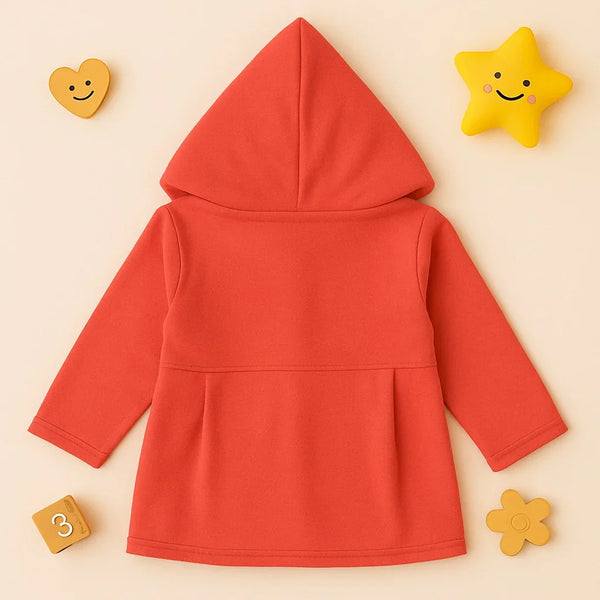 Cozy Bloom Fleece Hoodie Coat (Pink)