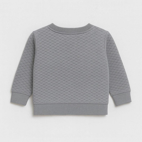 Diamond Knit Sweatshirt (H-Grey)