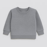 Diamond Knit Sweatshirt (H-Grey)