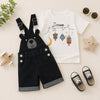 Dream Bear Dungaree Set Black