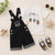 Dream Bear Dungaree Set Black