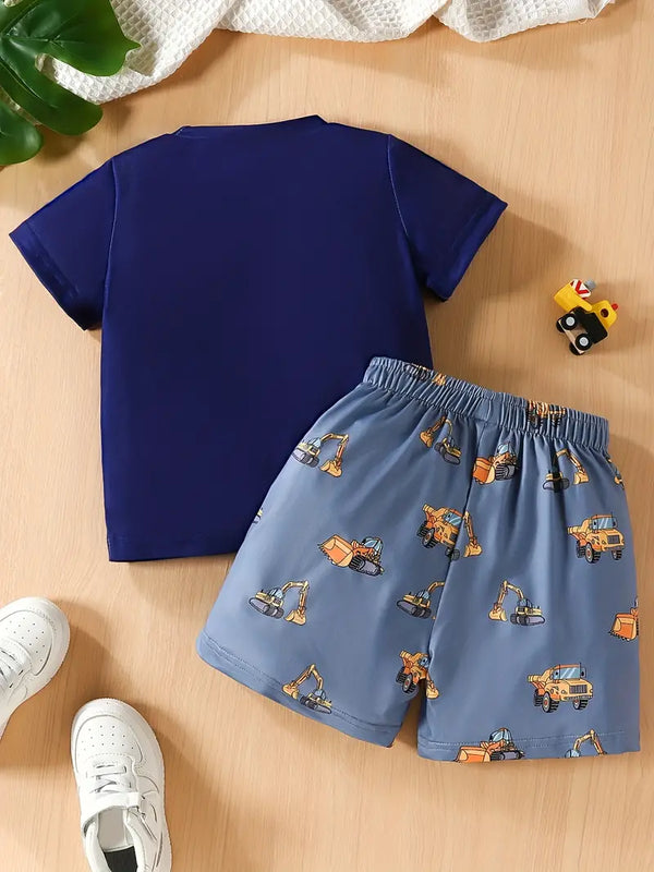 Excavator Truck Printed Set