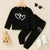 FS Basic Double Heart Tracksuit BLK