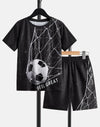 Feel Great Football Graphic Set Black