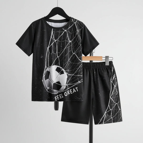 Feel Great Football Graphic Set Black