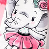Flower Elephant Romper