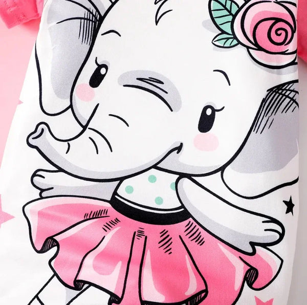 Flower Elephant Romper
